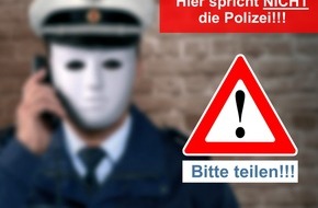 Polizei Minden-Lübbecke: POL-MI: ACHTUNG: Hier spricht NICHT die Polizei!