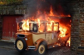 Polizeidirektion Neuwied/Rhein: POL-PDNR: Wissen - Oldtimerbrand