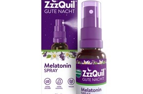 Procter & Gamble GmbH: NEU: WICK ZzzQuil® Gute Nacht Spray mit Melatonin / Die Einschlafhilfe* im einfach anzuwendenden Sprayformat