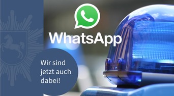 Polizeidirektion Lüneburg: POL-LG: Die Polizeidirektion Lüneburg jetzt auch auf WhatsApp - neue Kommunikationswege für mehr Blaulichtinformationen