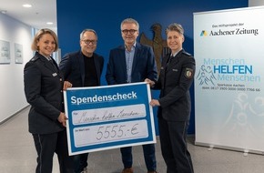 Polizei Aachen: POL-AC: Polizei Aachen unterstützt "Menschen helfen Menschen"
