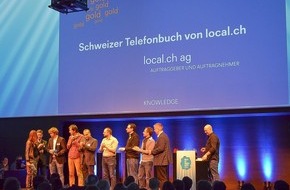localsearch: local.ch décroche la médaille d'or au Best of Swiss Apps Award