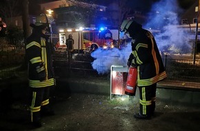 Freiwillige Feuerwehr Werne: FW-WRN: FEUER_1 - LZ1 - brennt Mülleimer auf Spielplatz