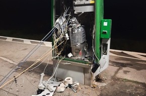 Bundespolizeidirektion Sankt Augustin: BPOL NRW: Fahrausweisautomat am Haltepunkt Duisburg-Schlenk gesprengt - Zeugen gesucht! +++Foto+++