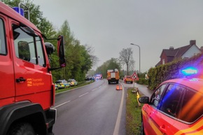 FW-Heiligenhaus: Tödlicher Verkehrsunfall auf der Höseler Straße (Meldung 13/2017)