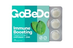 GoBeDo: Kauen gegen Viren: Kaugummi unterstützt die Abwehrkräfte / GoBeDo Immune Boosting Gum - für das Extra an Schutz