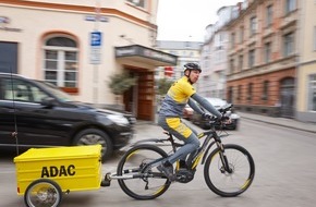 ADAC: ADAC-Pannenhilfe kommt mit dem E-Bike / Automobilclub setzt im Rahmen eines Pilotprojekts in Berlin und Stuttgart auf Elektrofahrräder