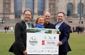 Krombacher Brauerei GmbH & Co.: Krombacher unterstützt den heimischen Artenschutz erneut mit über 500.000 Euro