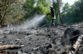 Kreisfeuerwehrverband Rendsburg-Eckernförde: FW-RD: 400 Einsatzkräfte bekämpfen Waldbrand bei Mielkendorf