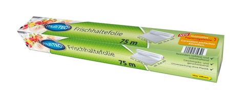 NORMA: NORMA-Frischhaltefolie mit innovativer Papiersägeleiste und Recyclinganteil der Faltschachtel von mindestens 90 Prozent / Multitec für mehr Geschmack und bessere Schonung von Ressourcen (FOTO)