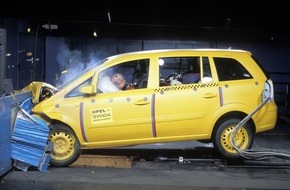 Opel Automobile GmbH: Fünf Sterne für den neuen Opel Zafira / Höchste Bewertung im Euro NCAP-Sicherheitstest