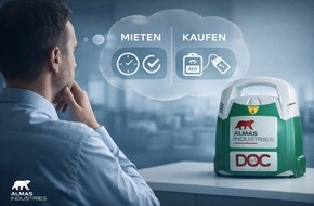 ALMAS INDUSTRIES AG: Almas Industries Ratgeber: Defibrillator f&uuml;r Unternehmen? 5 zentrale Fragen als Entscheidungshilfe