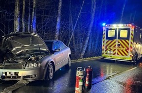 Feuerwehr Detmold: FW-DT: Alleinunfall - Zwei Verletzte