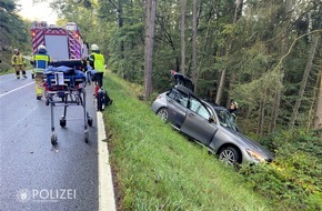 Polizeipräsidium Westpfalz: POL-PPWP: Pkw prallt gegen Baum