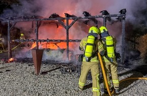 Feuerwehr Detmold: FW-DT: Carportbrand im Ortsteil Nienhagen
