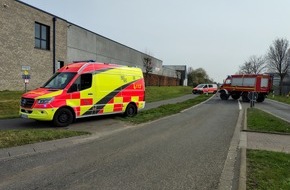 Freiwillige Feuerwehr Gangelt: FW Gangelt: Vier Verletzte bei Verkehrsunfall in Gangelt