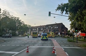 Polizei Mettmann: POL-ME: Zusammenstoß im Kreuzungsbereich fordert mehrere Verletzte - Ratingen - 2409020