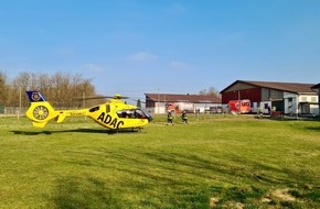 Feuerwehr Sprockhövel: FW-EN: Zwei Einsätze in kurzer Folge - Verkehrsunfall und Landung eines Rettungshubschraubers