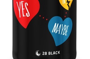 28 BLACK: "Will you be my valentine?" - Ja, nein oder vielleicht? / 
Valentins-Edition von Energy Drink 28 BLACK