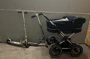 Polizeiinspektion Osnabrück: POL-OS: Osnabrück/Voxtrup: Eigentümer von Tretrollern und Kinderwagen gesucht!