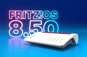 FRITZ! GmbH: Intelligenter, sicherer, schneller: FRITZ! bringt gro&szlig;es Update FRITZ!OS 8.50