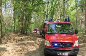 Feuerwehr Heiligenhaus: FW-Heiligenhaus: Zweiter Waldbrandeinsatz in Niederkrüchten (Meldung 11/2020)