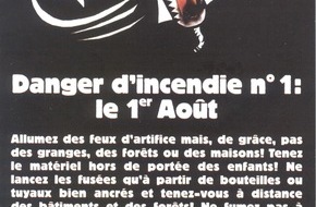 BFB / CIPI: 1er août: feux d'artifice oui, mais sans les sapeurs-pompiers!