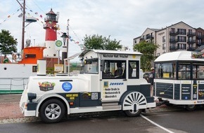 Tourismus Marketing Service B&uuml;sum GmbH: Krabben-Express f&auml;hrt elektrisch: B&uuml;sum setzt auf leise und nachhaltige Mobilit&auml;t