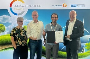 Erdgas S&uuml;dwest: Presseinformation: Erdgas S&uuml;dwest GmbH mit &bdquo;Energiewende Award&ldquo; von EUPD Research ausgezeichnet