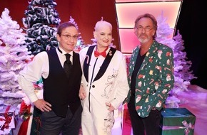 SAT.1: Weihnachten wird genial: Hugo Egon Balder feiert in "Genial daneben - Die Weihnachtsshow" mit Bastian Pastewka, Hella von Sinnen, Mario Barth und Guido Cantz am Freitag in SAT.1