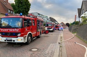 Freiwillige Feuerwehr Osterholz-Scharmbeck: FW Osterholz-Scharm.: Schuppenbrand