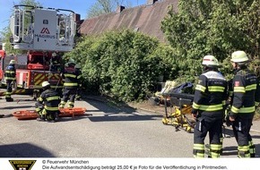 Feuerwehr München: FW-M: Zwei Einsätze der Höhenrettungsgruppe (Laim, Sendling-Westpark)