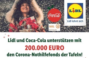 Lidl: Lidl und Coca-Cola unterstützen Corona-Nothilfefonds der Tafeln mit 200.000 Euro