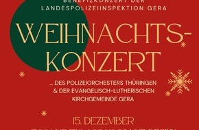 Landespolizeiinspektion Gera: LPI-G: Benefizkonzert der Landespolizeiinspektion Gera - !! MORGEN !! -