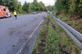 Feuerwehr Herdecke: FW-EN: Verkehrsunfall auf der Hagener Straße fordert eine verletzte Person