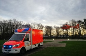 Feuerwehr Mönchengladbach: FW-MG: Verletzung im Umgang mit Feuerwerkskörpern - 11 jähriger Junge in Spezialklinik geflogen