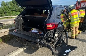 Freiwillige Feuerwehr Frankenthal: FW Frankenthal: Verkehrsunfallgeschehen mit mehreren Verletzten auf der BAB 61