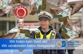 Polizei Warendorf: POL-WAF: Sassenberg. Verbrecher erbeuten Geld mit perfiden Maschen - falsche Polizisten am Telefon