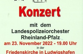 Polizeipräsidium Rheinpfalz: POL-PPRP: Adventskonzert in der Friedenskirche