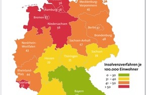 CRIF GmbH: Rückgang um 2 Prozent bei den Privatinsolvenzen im 1. Quartal 2011 (mit Bild)
