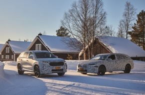 Skoda Auto Deutschland GmbH: Neue Generationen des Kodiaq und Superb schließen extreme Kältetests im Polarkreis erfolgreich ab