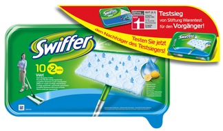 Procter & Gamble Germany GmbH & Co Operations oHG: "Swiffer Wet" ist Testsieger bei Stiftung Warentest / Ring frei auch für den Nachfolger des Testsiegers! (Mit Bild)