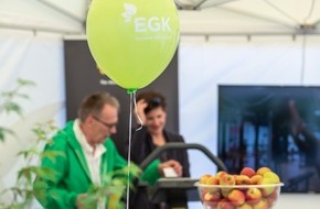 EGK Gesundheitskasse: Die EGK feiert am 12. und 13. Juli auf dem Bahnhofplatz in Luzern ein Fest der Gesundheit