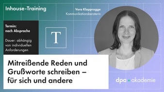 dpa-Akademie: Wirkungsvolle Reden und Gru&szlig;worte schreiben | dpa-Akademie