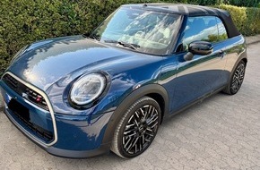 Polizeidirektion Hannover: POL-H: Hannover-Döhren: Dunkelblauer Mini-Cooper gestohlen - Polizei bittet um Hinweise