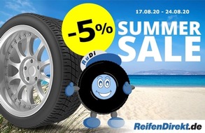 Delticom AG: Jetzt Rabatte im Summer Sale sichern: Schnäppchen-Spätsommer bei ReifenDirekt.de und MotorradreifenDirekt.de