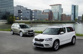 Skoda Auto Deutschland GmbH: SKODA Yeti mit neuer EU-6-Motorenpalette und moderner Konnektivität (FOTO)