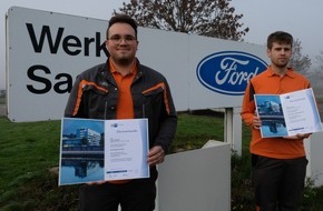 Ford-Werke GmbH: Ford-Azubis als landesbeste Absolventen ausgezeichnet