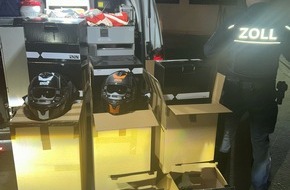 Hauptzollamt Ulm: HZA-UL: Fahrr&auml;der und Motorradhelme geschmuggelt