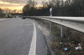 Polizeidirektion Worms: POL-PDWO: Alleinunfall Motorradfahrer